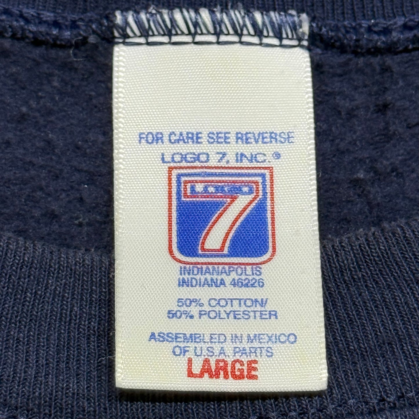 Cleveland Indians, 1990s Embroidered Sweatshirt, Size: Large