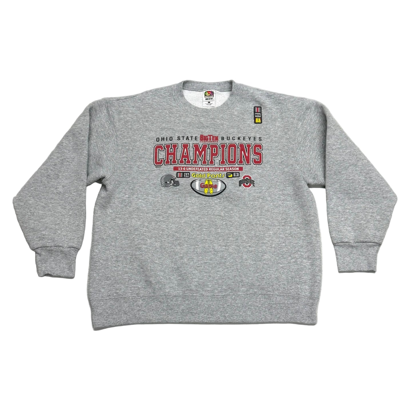 Ohio State University Buckeyes, Vintage 2002 Crewneck Sweatshirt, Size: Large