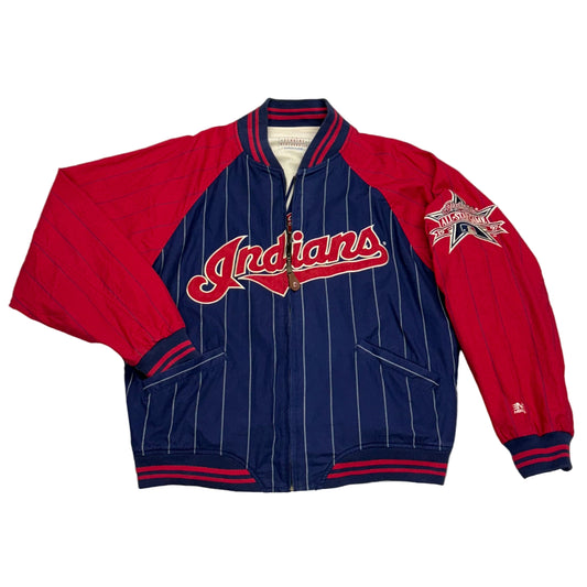 Cleveland Indians, Vintage 1997 Mirage All Star Game Reversible Jacket, Size: XL