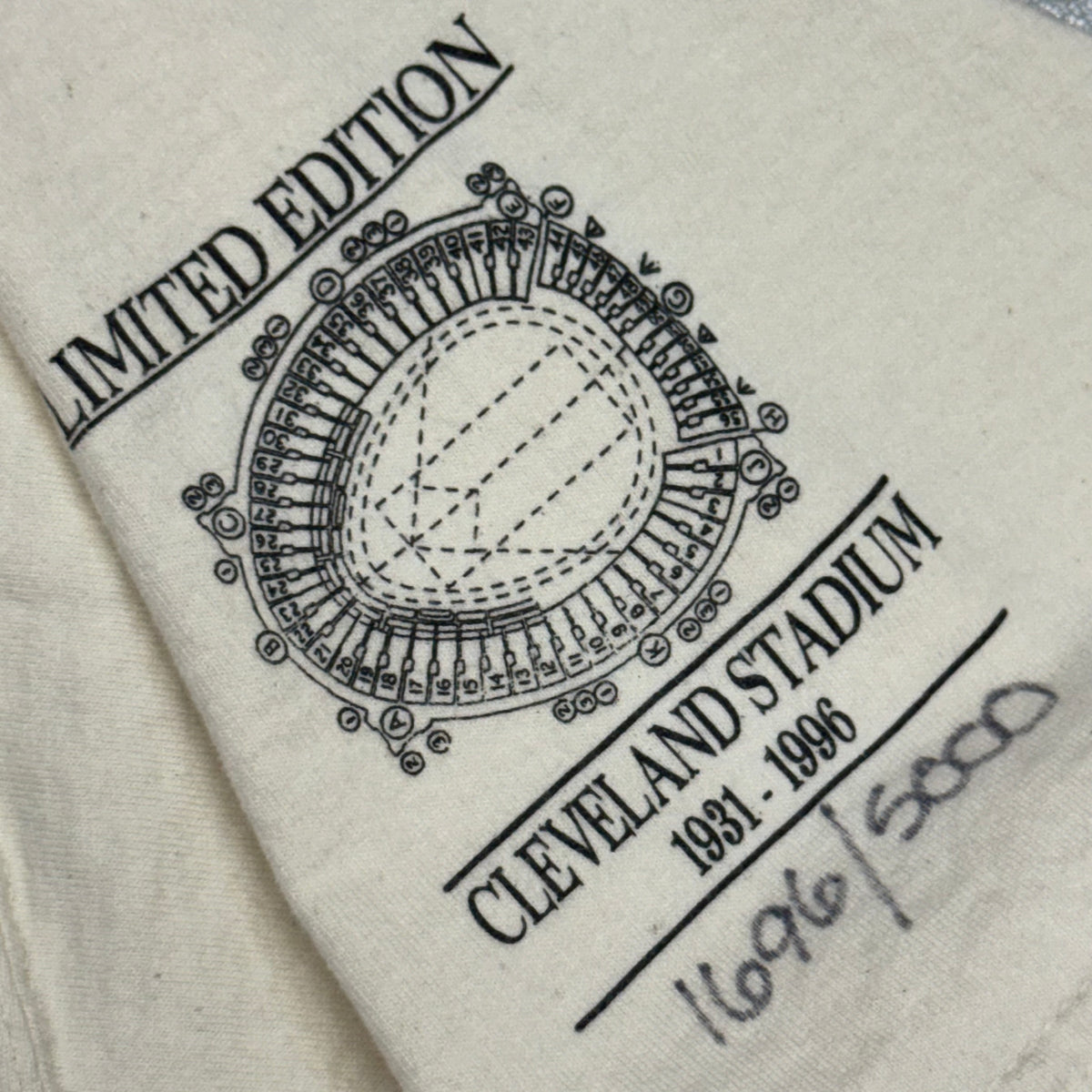 Cleveland Municipal Stadium , Vintage 1996 Limited Edition T-Shirt, Size: XL