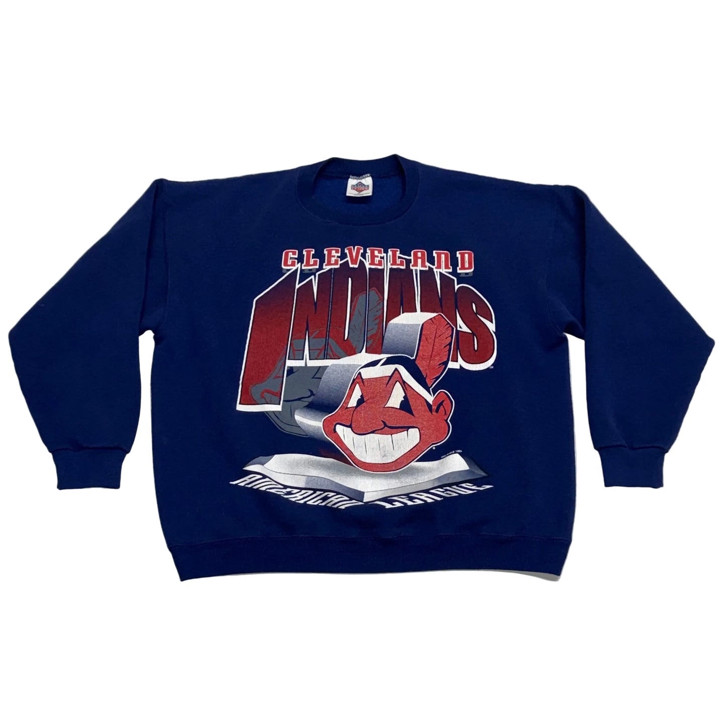 Cleveland Indians, Vintage 1995 Crewneck Sweatshirt, Size: XL