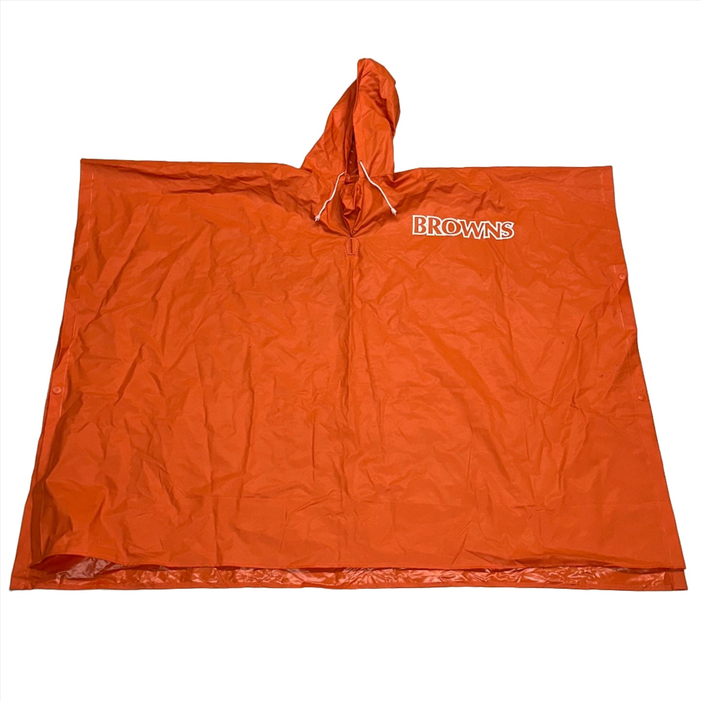 Cleveland Browns, Vintage 1990s Rain Poncho, Size: One fits All