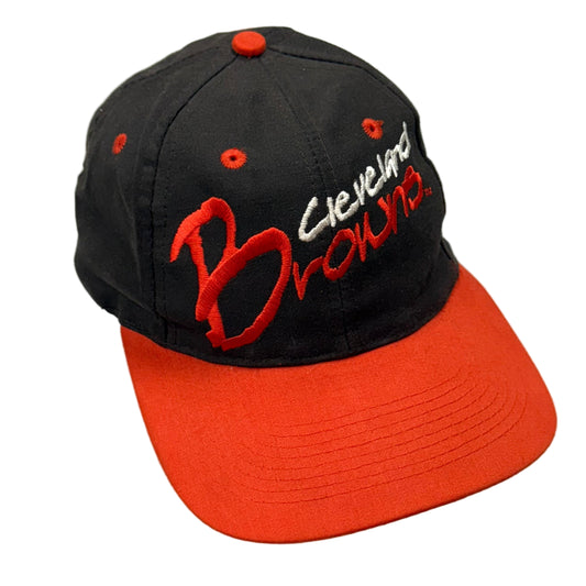 Cleveland Browns, Vintage 1990s Logo7 Snapback Hat, Size: One Fits Most