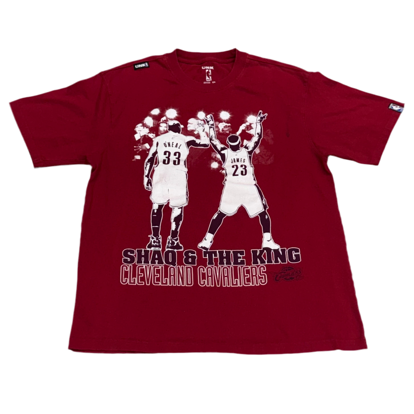 Cleveland Cavaliers, 2009 Lebron James & Shaq T-shirt, Size: XL