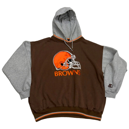 Cleveland Browns, 1990s Starter Hooded Sweatshirt, Size: XL