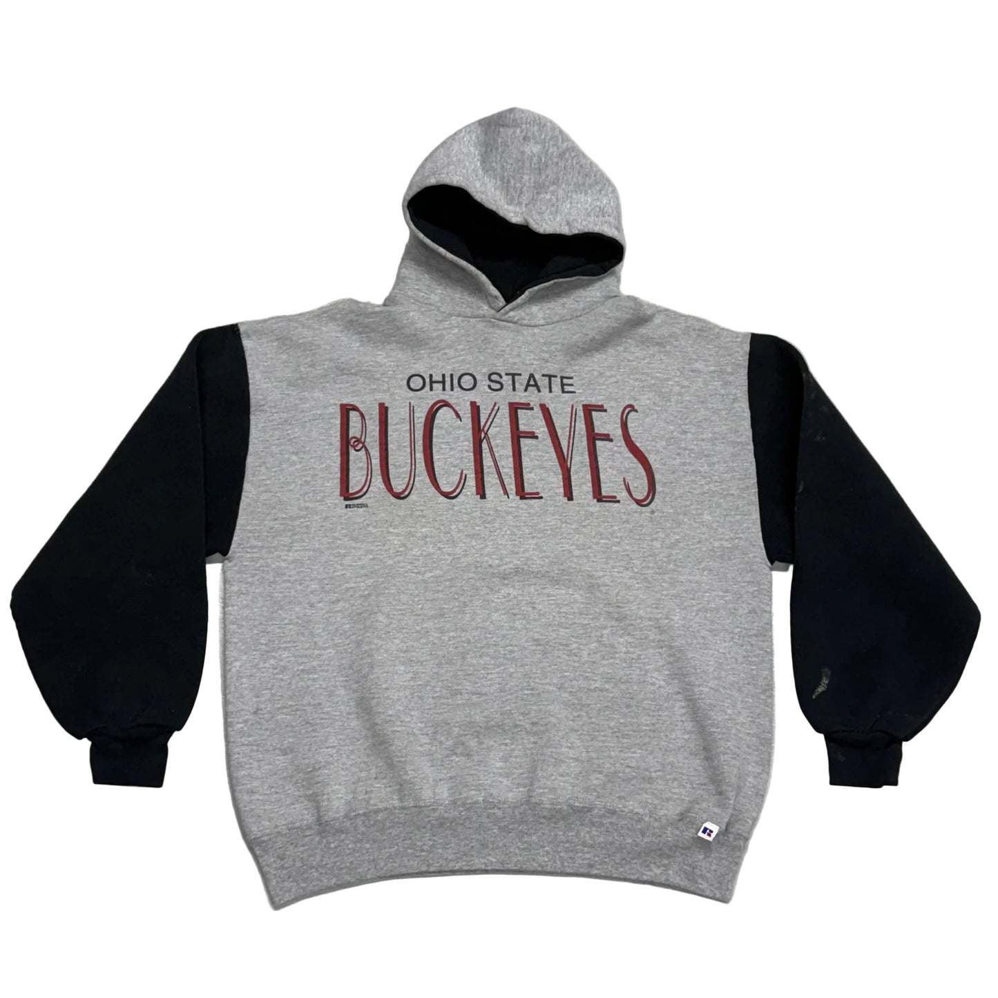 Ohio State University Buckeyes, Vintage 1990s Russell Athletic Hoodie, Size: XL