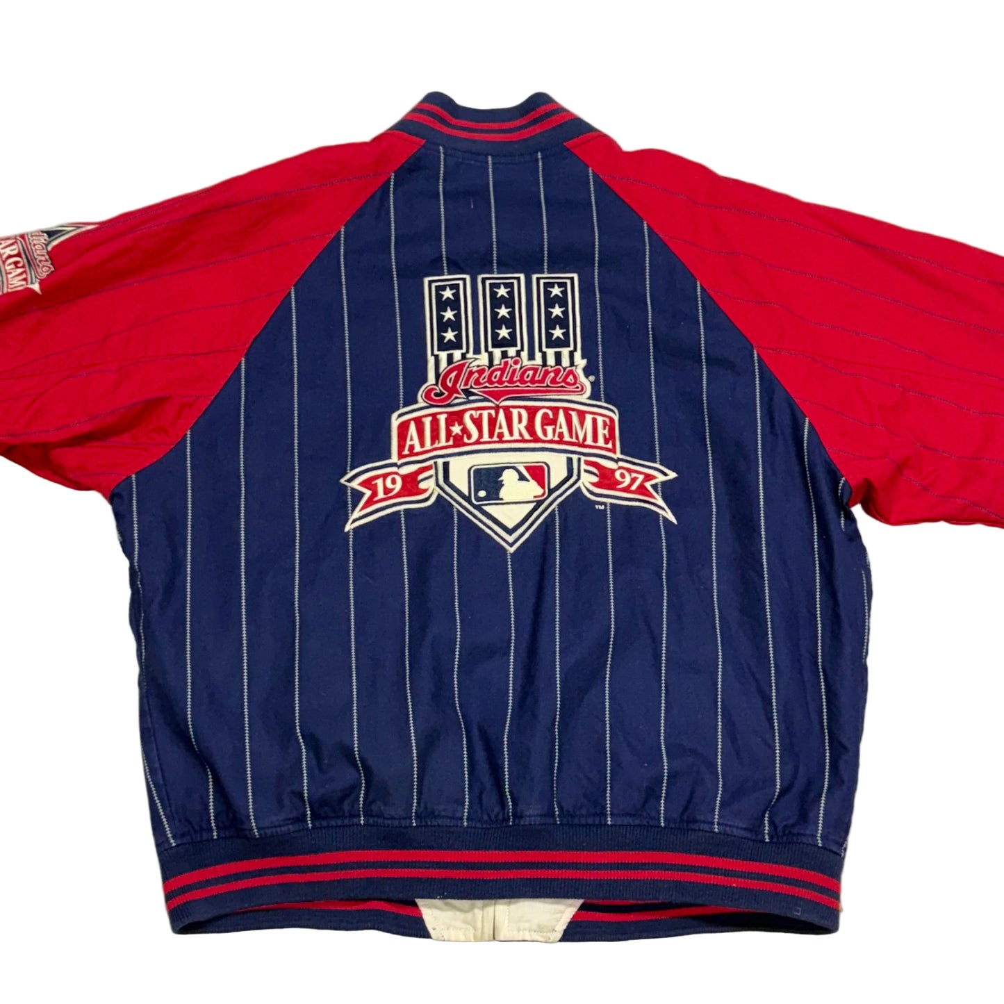 Cleveland Indians, Vintage 1997 Mirage All Star Game Reversible Jacket, Size: XL