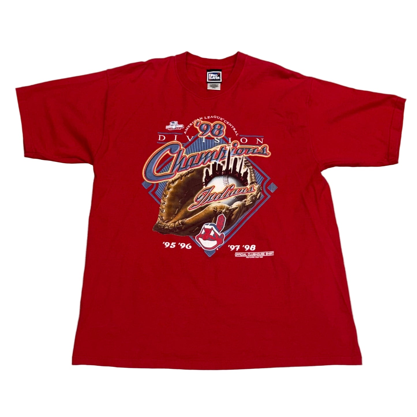 Cleveland Indians, 1998 Division Champions T-shirt, Size: XL