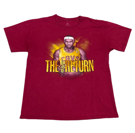 Cleveland Cavaliers, 2014 “The Return” Lebron James T-shirt, Size: Large