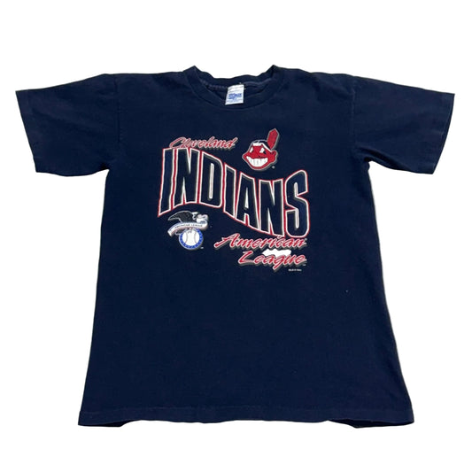 YOUTH Cleveland Indians, Vintage 1990s Salem T-Shirt, Size: 18/20