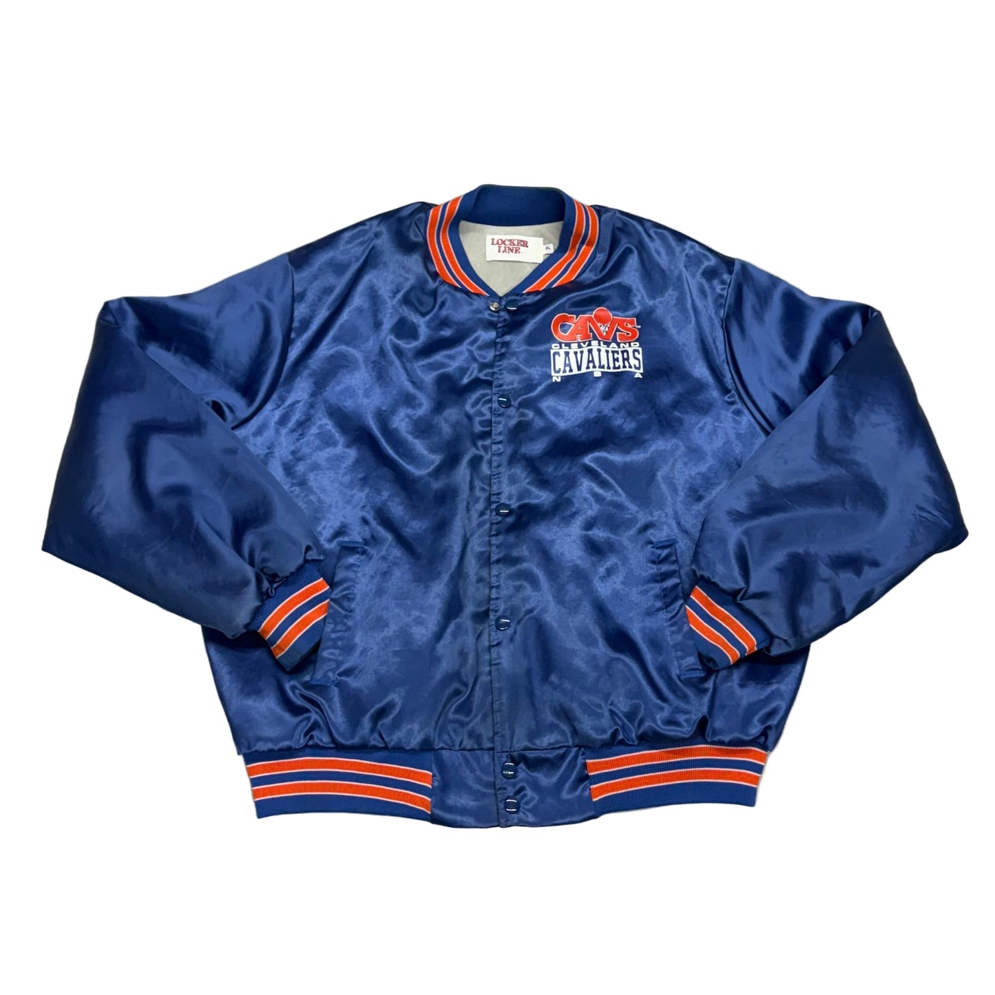 Cleveland Cavaliers, Vintage 1990s Satin Bomber Jacket, Size: XL