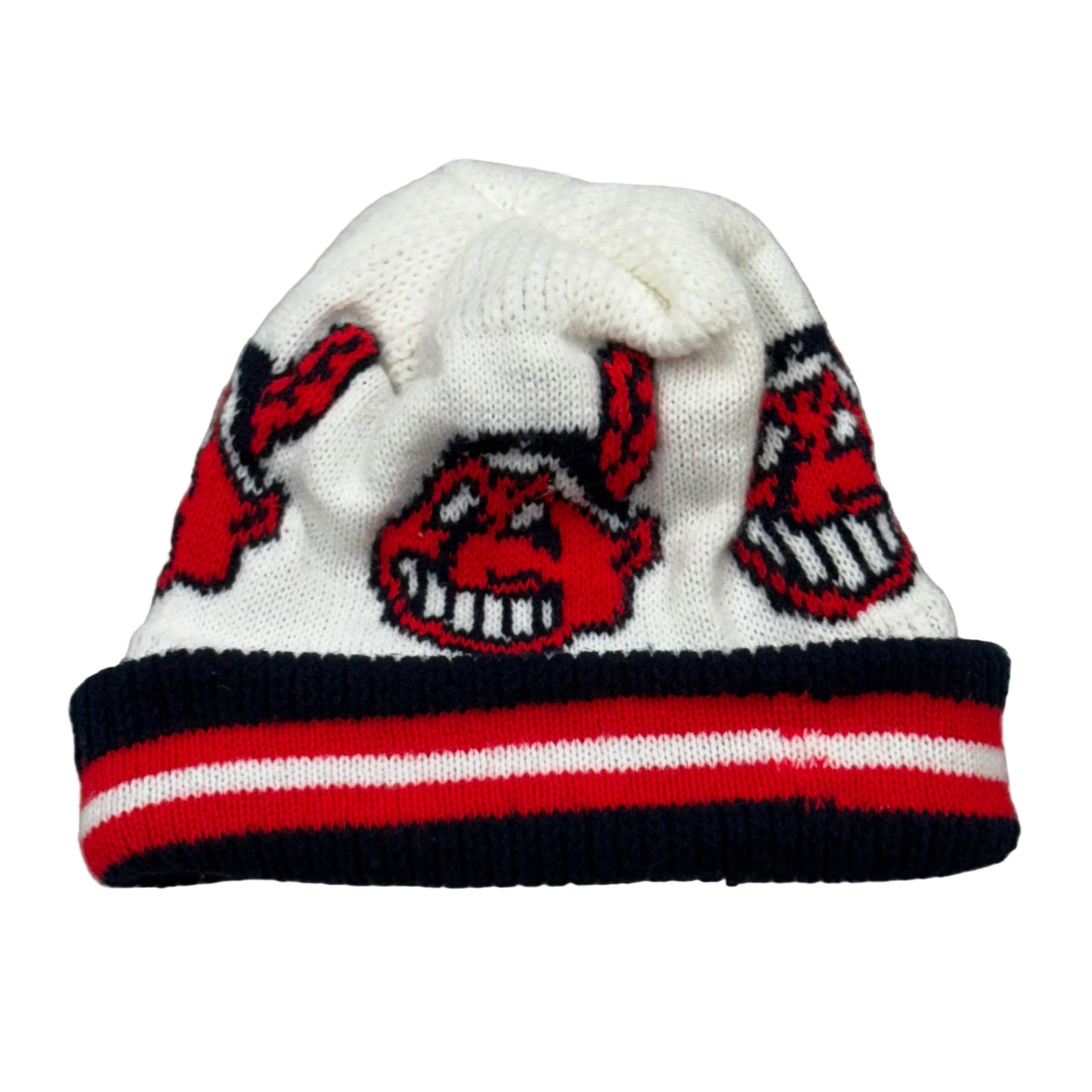 Cleveland Indians, Vintage 1990s Wahoo Winter Hat, Size: One Fits Most