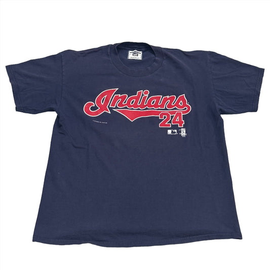 Cleveland Indians, 1999 Manny Ramirez Jersey T-shirt, Size: Large