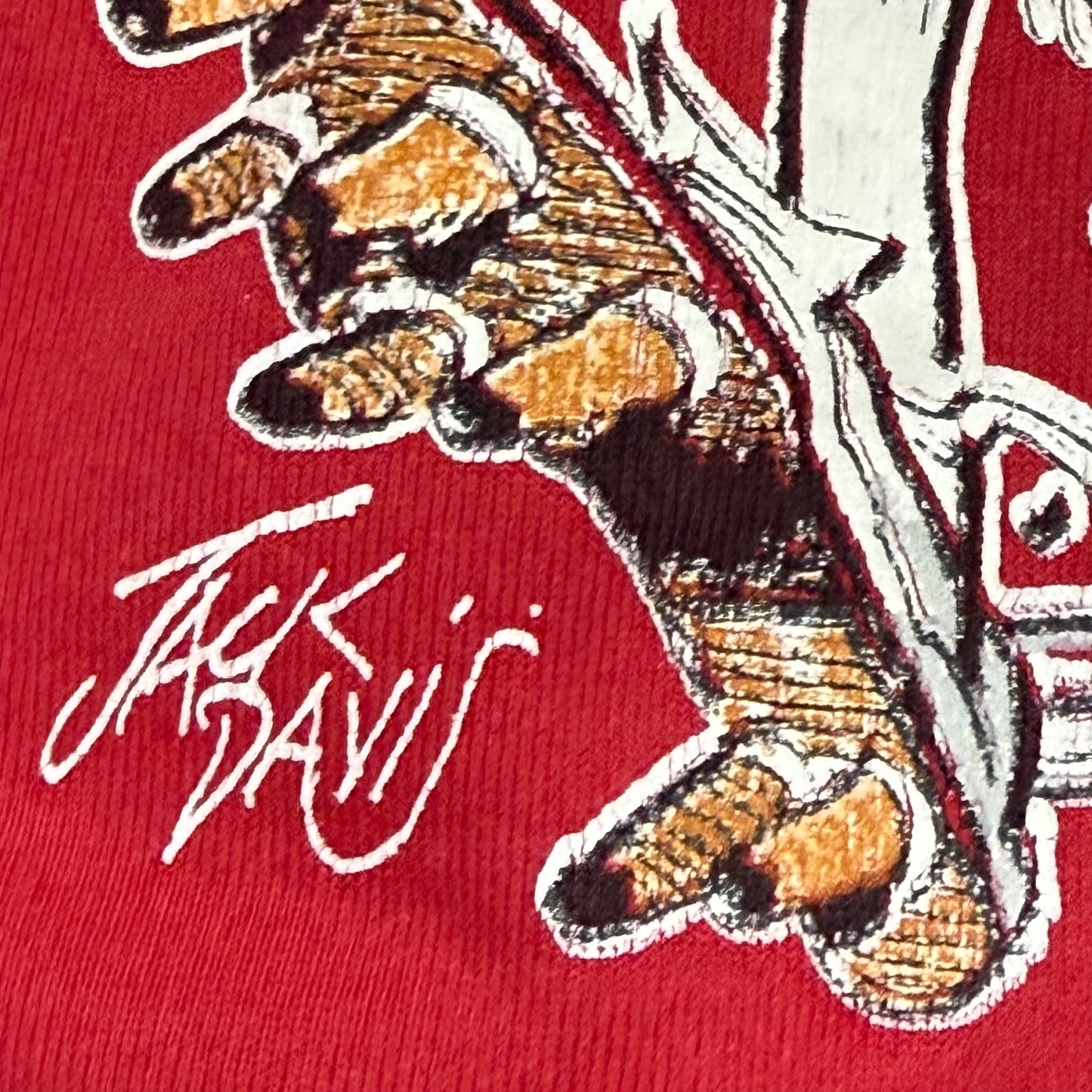 Ohio State University Buckeyes, Vintage 1990s Jack Davis, Nutmeg Sweatshirt, Size: Large