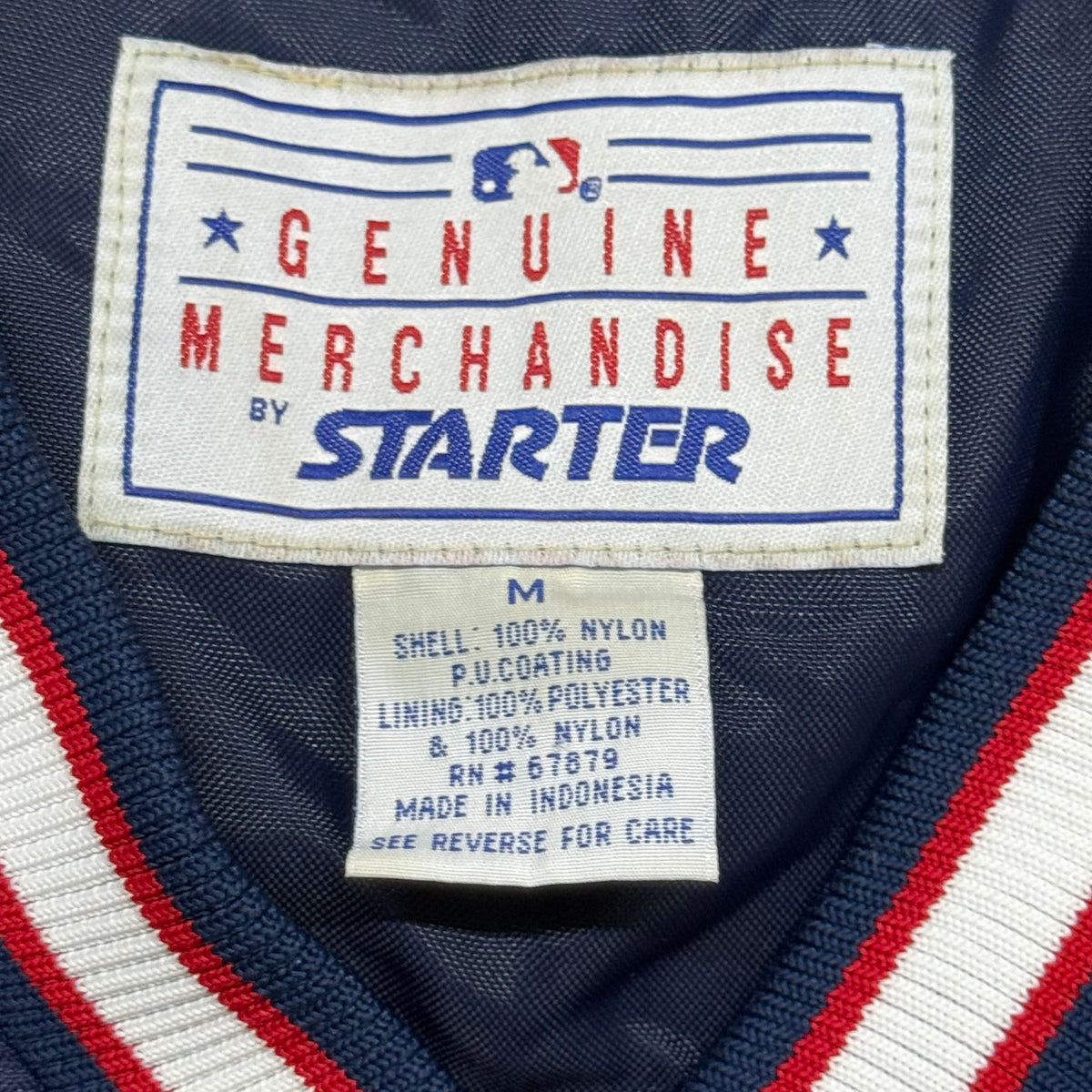 Cleveland Indians, Vintage 1990s Starter Pullover Windbreaker Jacket, Size: Medium