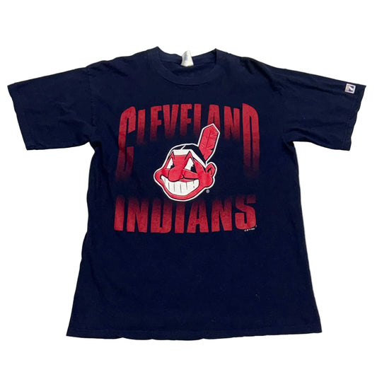 Cleveland Indians, 1995 Logo 7 T-shirt, Size: Large