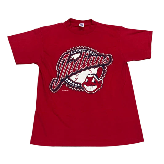 Cleveland Indians, Vintage 1990s T-shirt, Size: Large