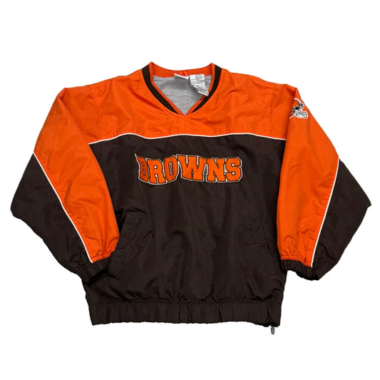 YOUTH Cleveland Browns, Pullover Windbreaker, Size: 10/12