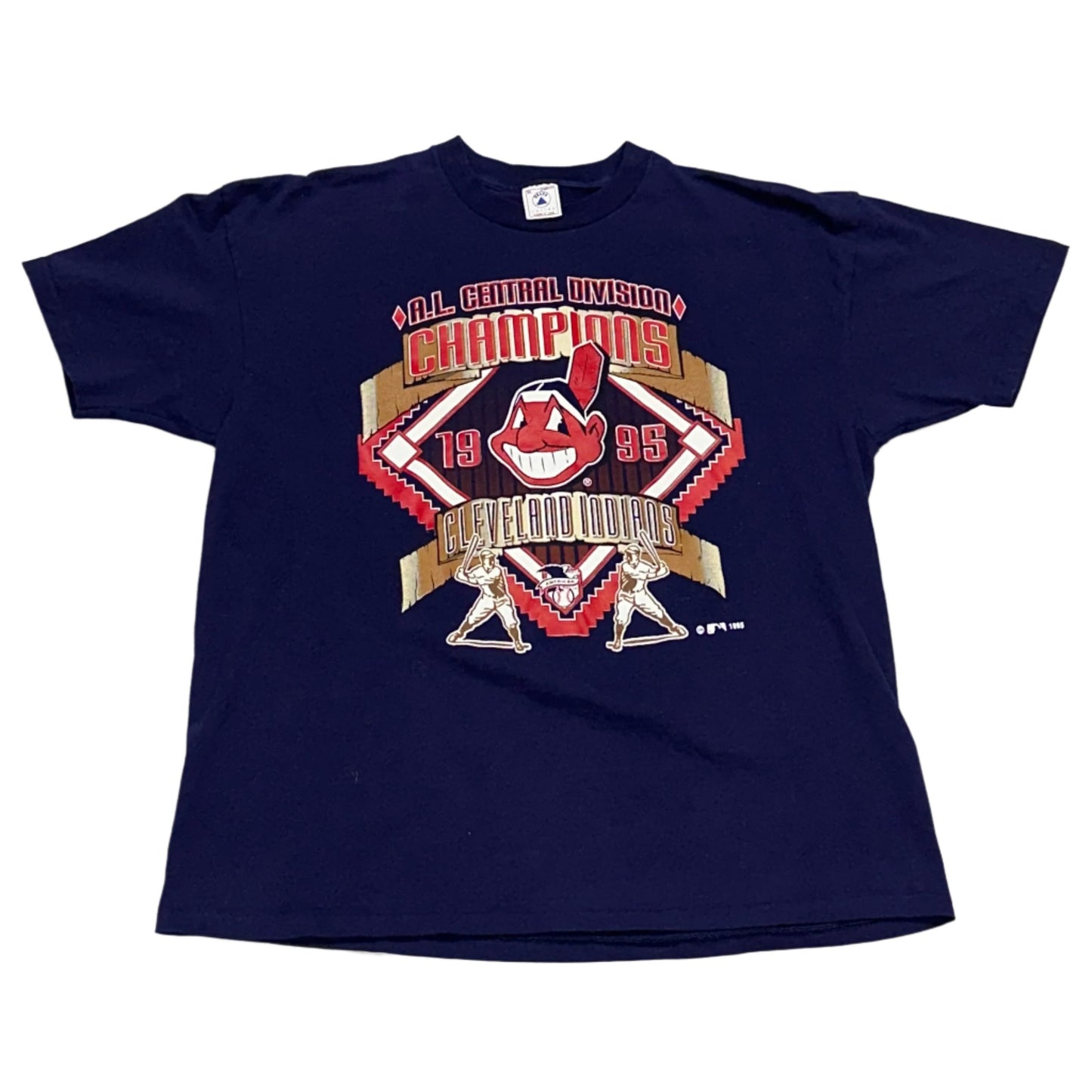 Cleveland Indians, 1995 Division Champions T-shirt, Size: XL