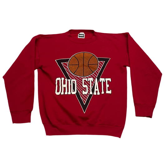 Ohio State University Buckeyes Basketball, Vintage 1990s Sweatshirt, Size: Large