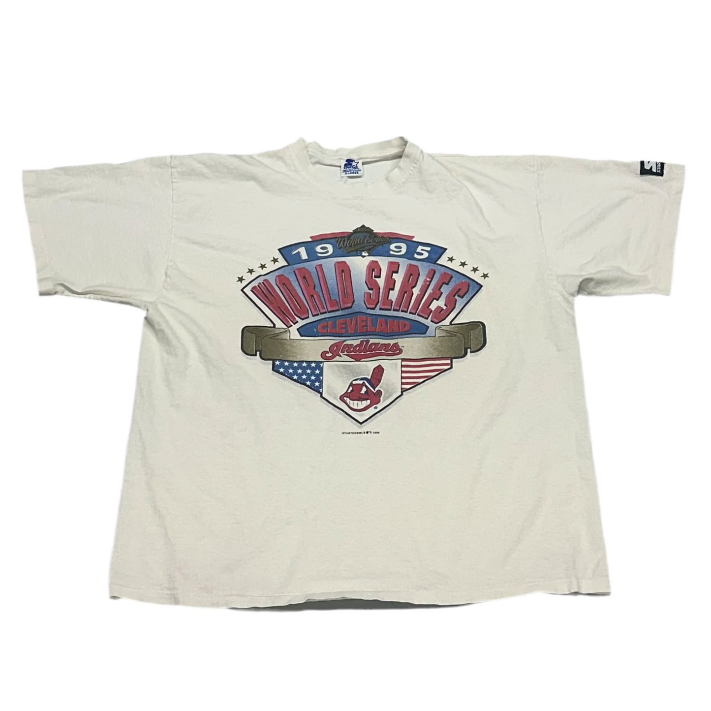 Cleveland Indians, Vintage 1995 Starter T-shirt, Size: XL