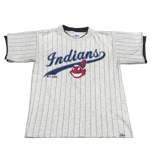 Cleveland Indians, Vintage 1990s Salem Double T-shirt, Size: Medium