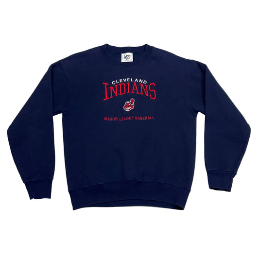 Cleveland Indians, Vintage 1990s Lee Sports Embroidered Sweatshirt, Size: Medium