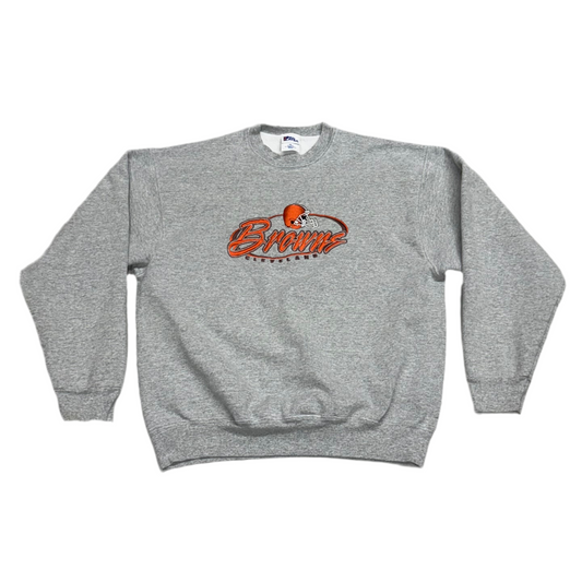 Cleveland Browns, Vintage 1990s Pro Player Embroidered Sweatshirt, Size: XL