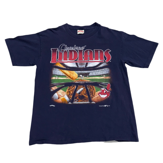 Cleveland Indians, Vintage 1995 Nutmeg T-shirt, Size: XL