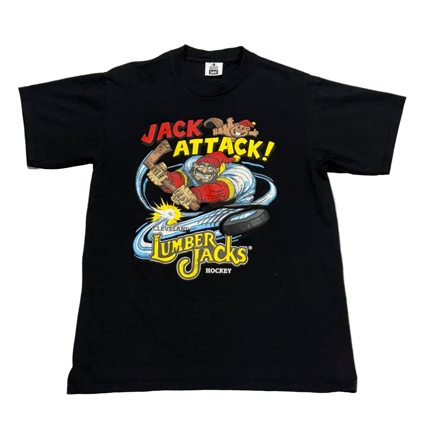 Cleveland Lumberjacks, Vintage 1990s “Jack Attack” T-shirt, Size: Large