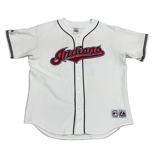 Cleveland Indians, Vintage 2000s Coco Crisp Majestic Jersey, Size: XL