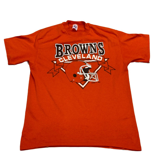 Cleveland Browns, Vintage 1990s Logo 7 T-shirt, Size: XL