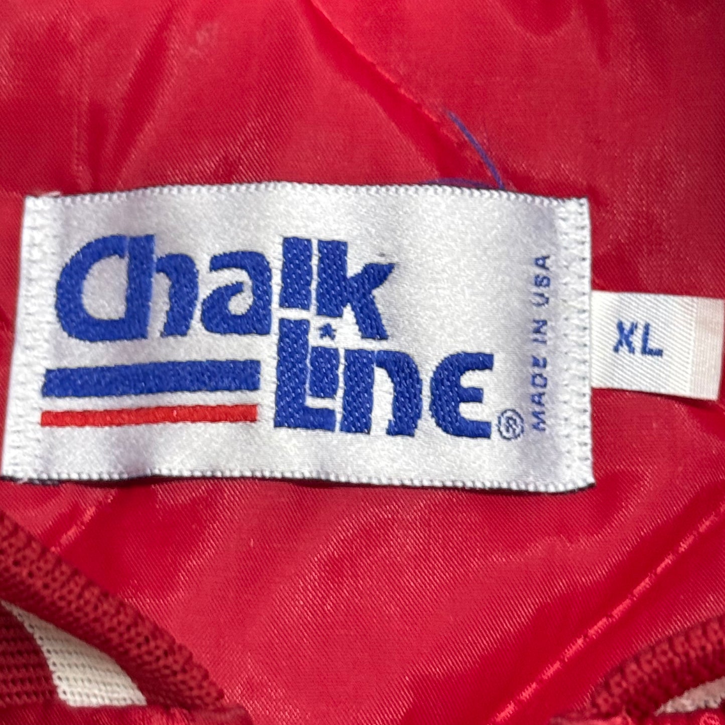 Ohio State University Buckeyes, Vintage 1990s Chalk Line Satin Bomber Jacket, Size: XL