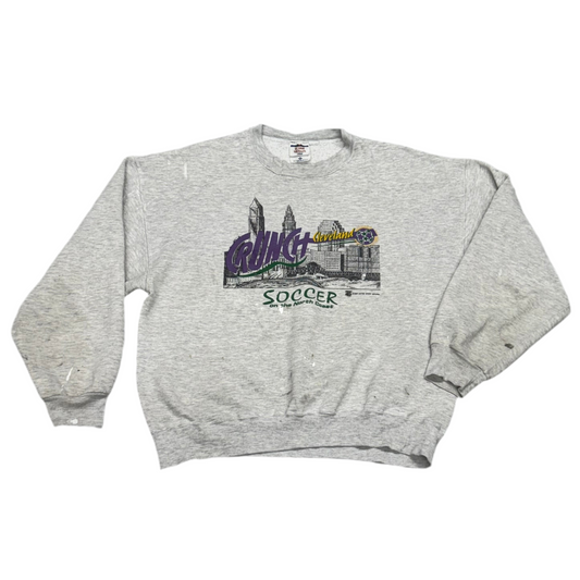 Cleveland Crunch, Vintage 1990s Crewneck Sweatshirt, Size: XL