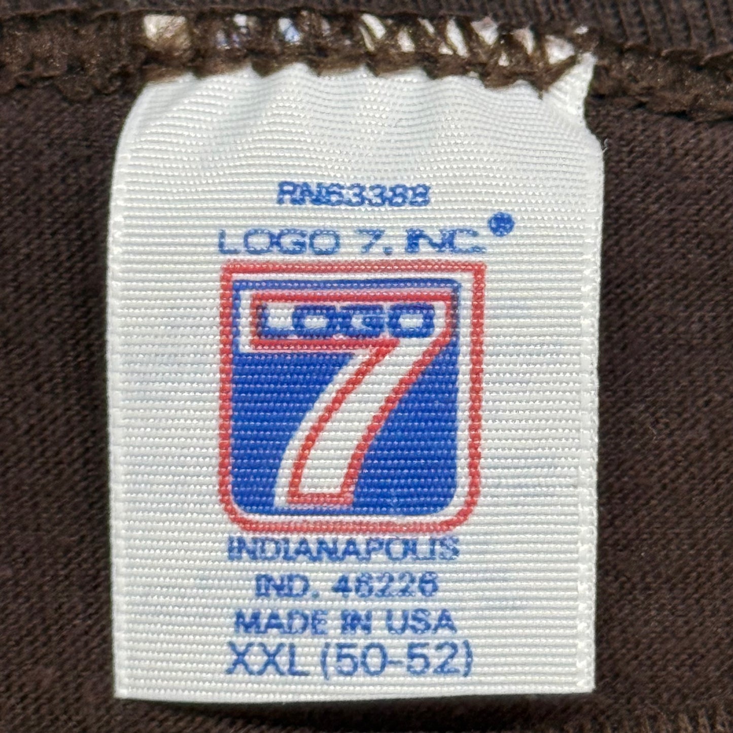 Cleveland Browns, Vintage 1990s Logo 7 T-shirt, Size: XXL