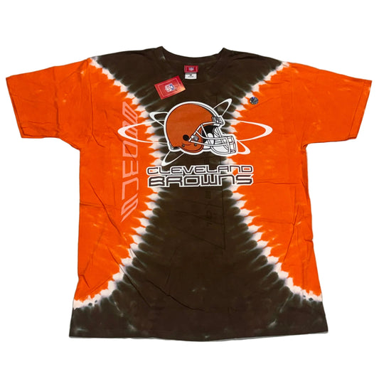 Cleveland Browns, Vintage 2000s Tie Dye T-Shirt, Size: XL