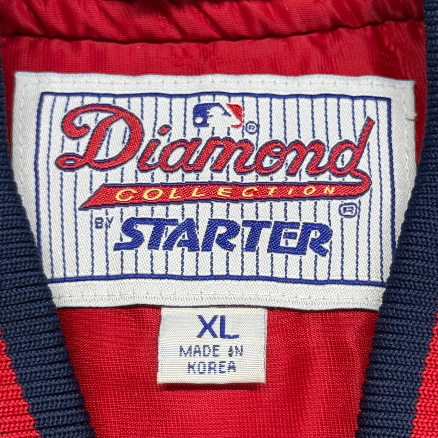 Cleveland Indians, Vintage 1990s Starter Satin Bomber Jacket, Size: XL
