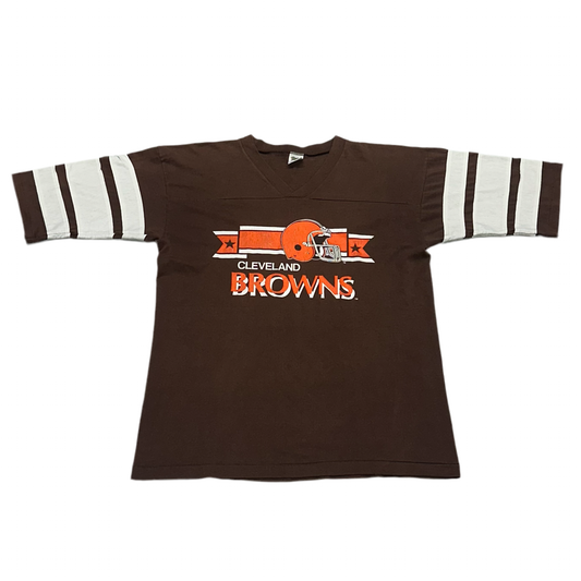 Cleveland Browns, Vintage 1980s Trench Jersey Shirt, Size: Large