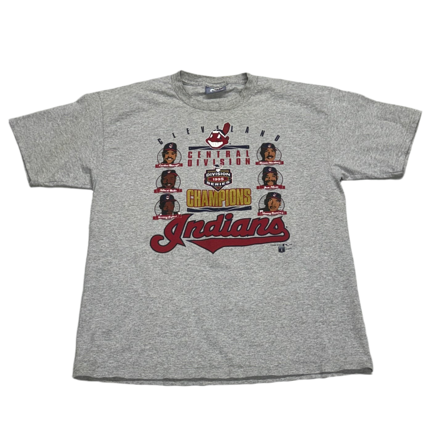 Cleveland Indians, Vintage 1995 Divison Champions T-shirt, Size: XL