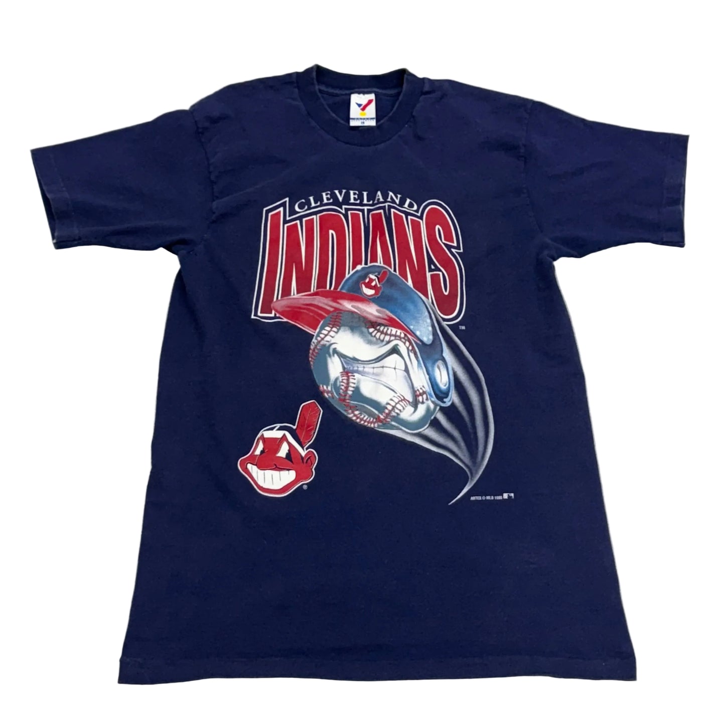 Cleveland Indians, Vintage 1990s Artex T-shirt, Size: Large