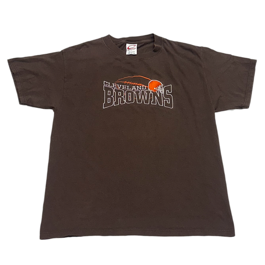 Cleveland Browns, 2000s Embroidered T-shirt, Size: Large