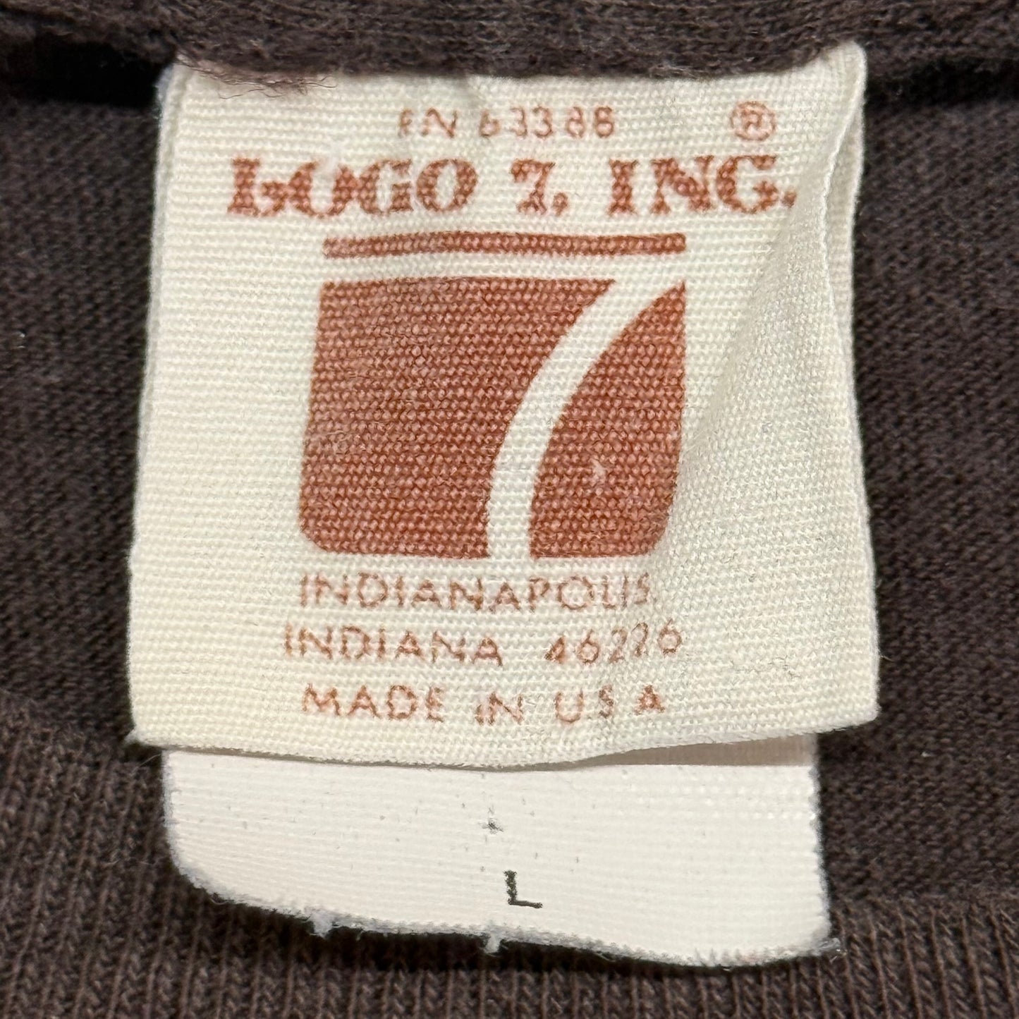 Cleveland Browns, Vintage 1980s Logo 7 T-shirt, Size: Large