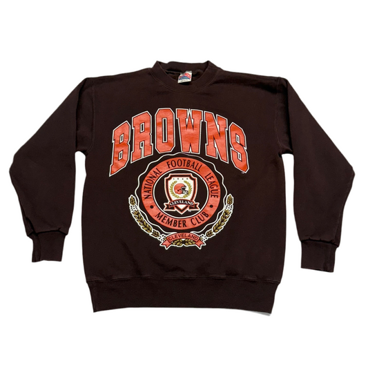 Cleveland Browns, Vintage 1990s Nutmeg Crewneck Sweatshirt, Size: Large