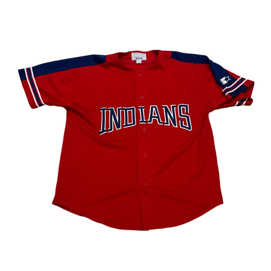 Cleveland Indians, Vintage 1990s Starter Jersey, Size: Large