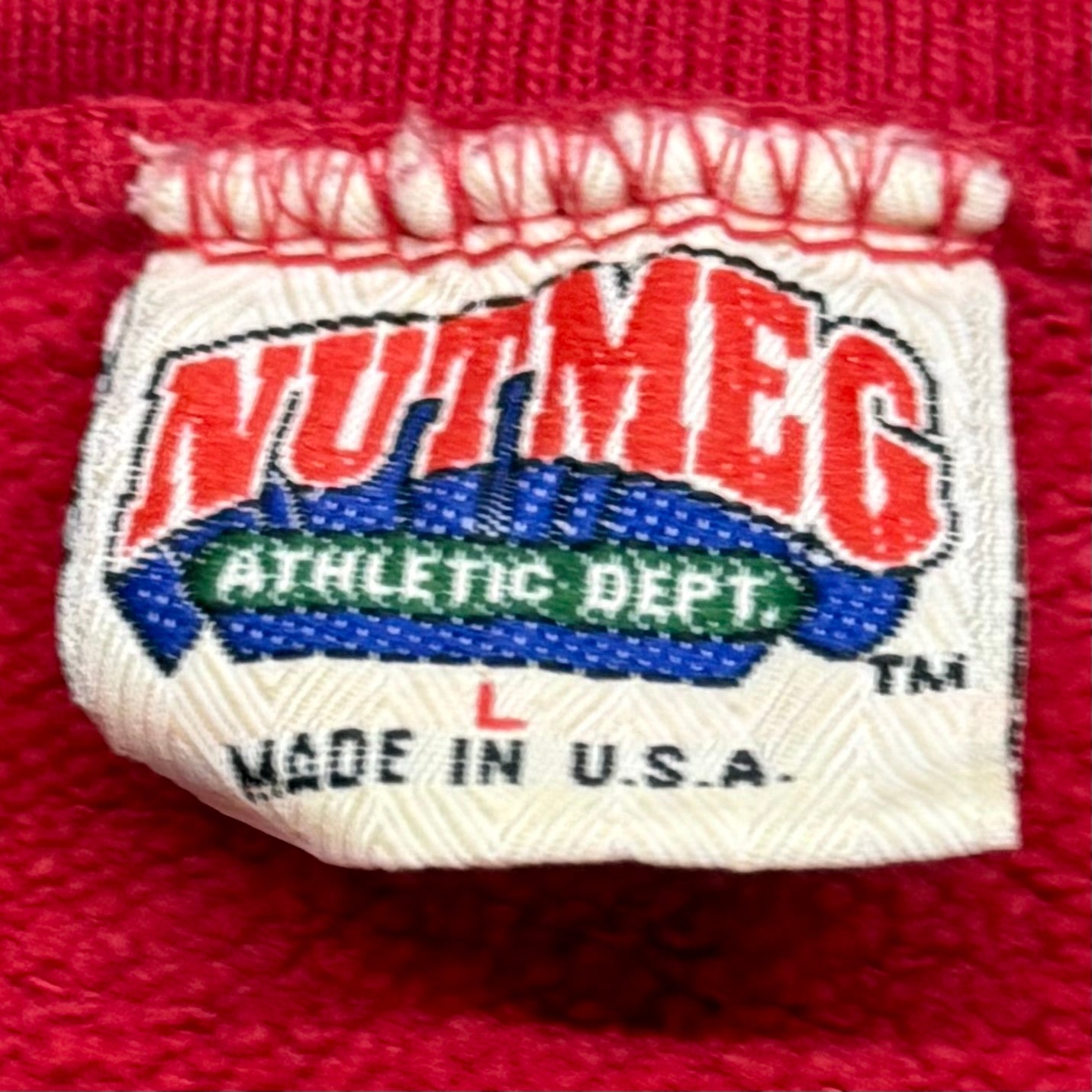 Ohio State University Buckeyes, Vintage 1990s Jack Davis, Nutmeg Sweatshirt, Size: Large