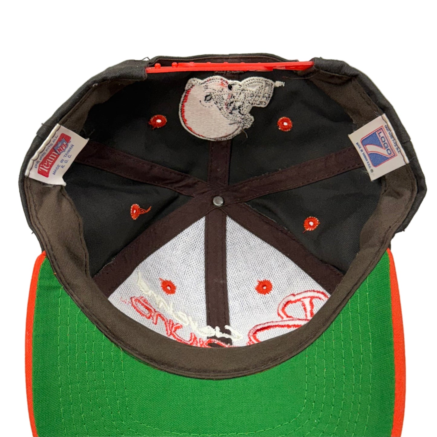 Cleveland Browns, Vintage 1990s Logo7 Snapback Hat, Size: One Fits Most