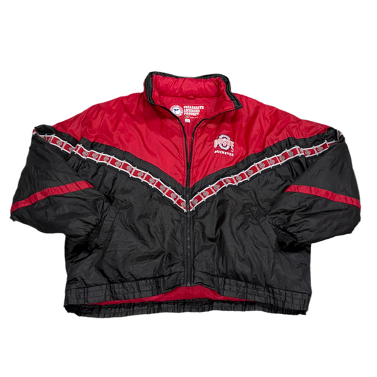 Ohio State University Buckeyes, Vintage 2000s Puffer Jacket, Size: XL