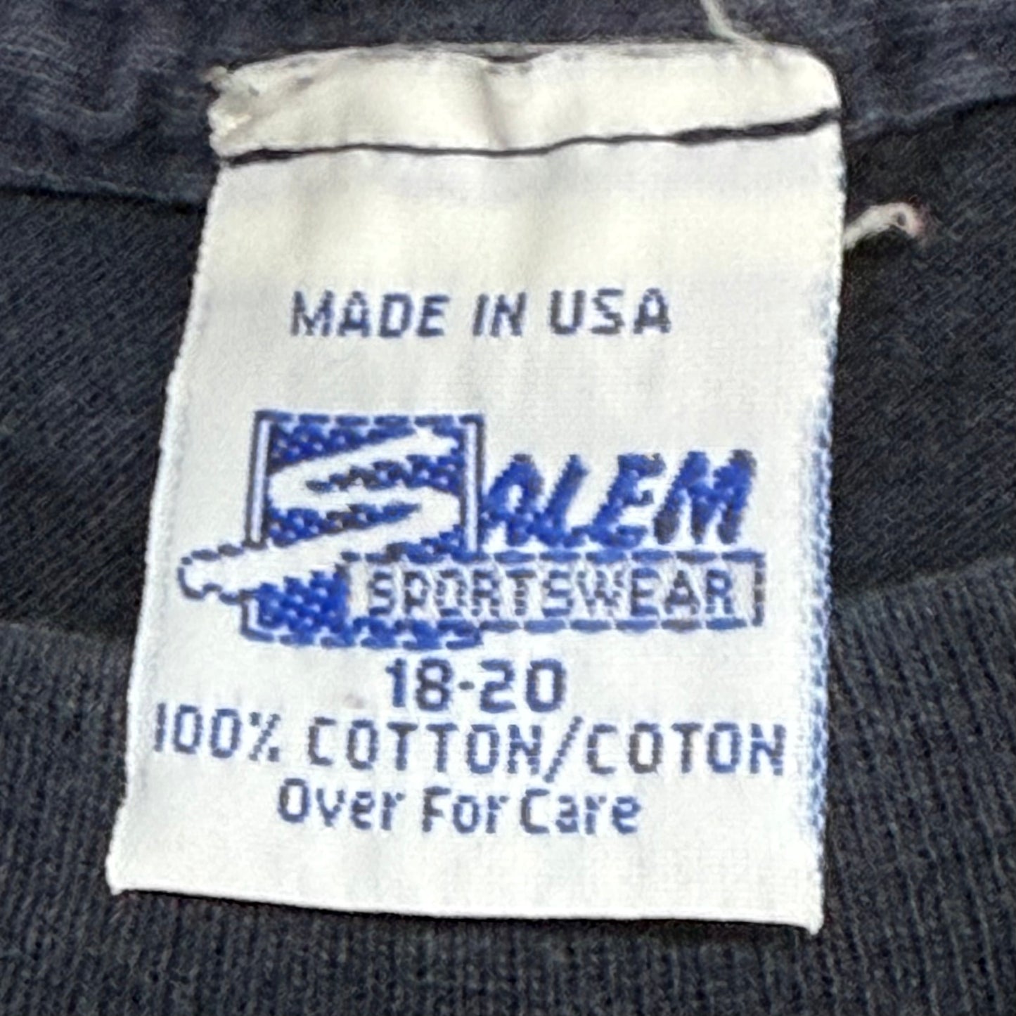 YOUTH Cleveland Indians, Vintage 1990s Salem T-Shirt, Size: 18/20