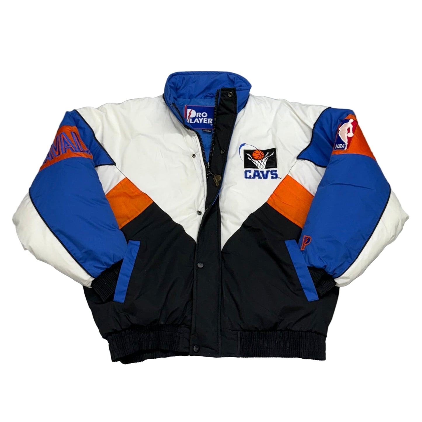 Cleveland Cavaliers, Vintage 1990s Pro Player Puffer Jacket, Size: Large