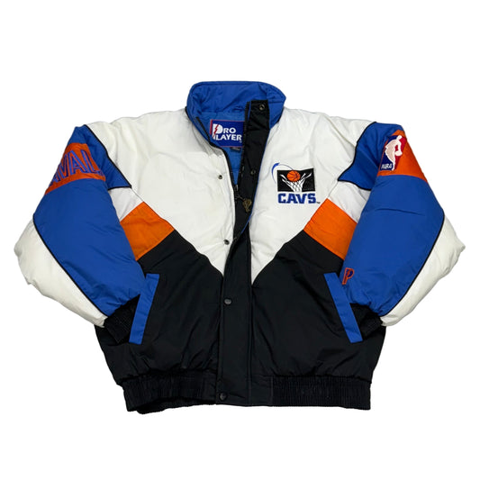 Cleveland Cavaliers, Vintage 1990s Pro Player Puffer Jacket, Size: Large